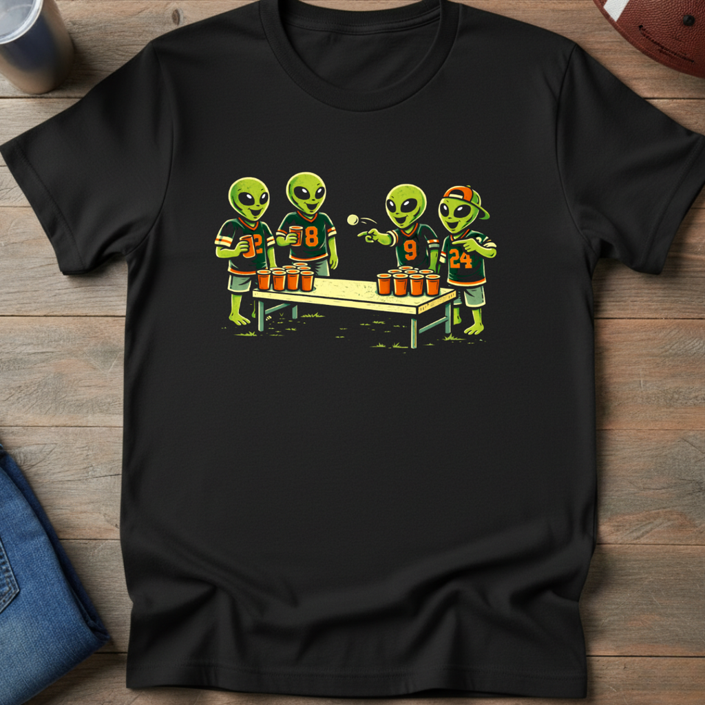Aliens Beer Pong T-Shirt