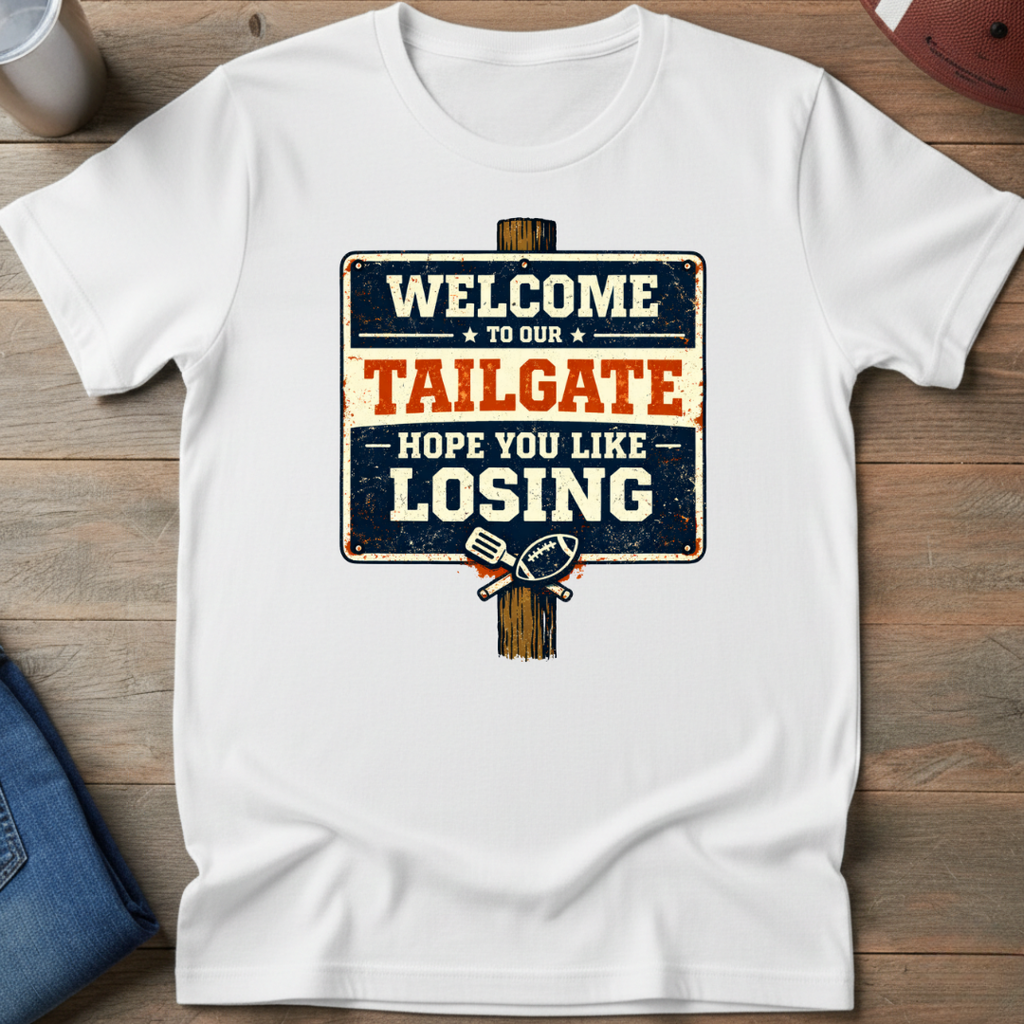 Welcome To Our Tailgate Hope You Like Losing T-Shirt