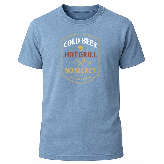 Cold Beer Hot Grill No Mercy T-Shirt