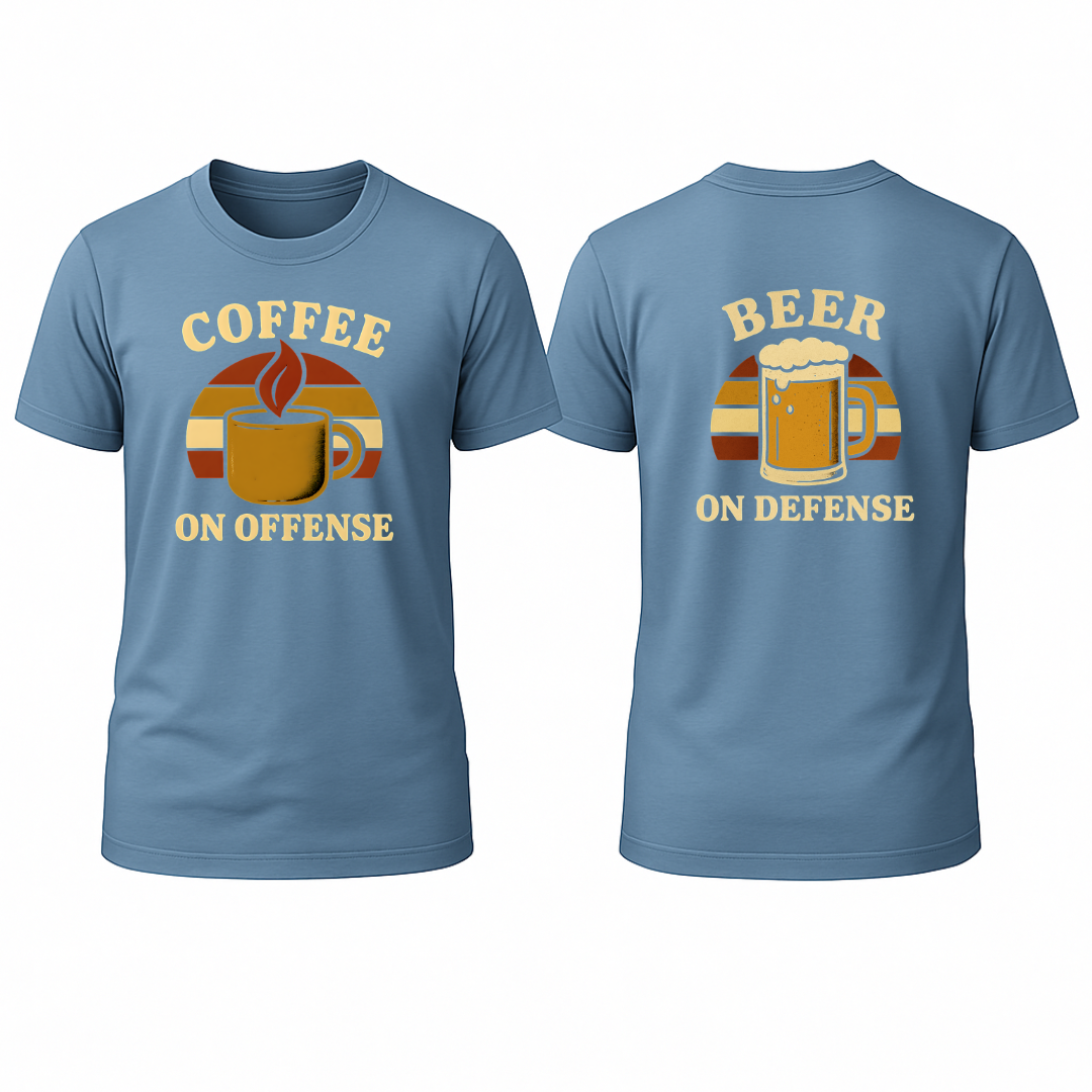 Coffee on Offense, Beer on Defense T-Shirt