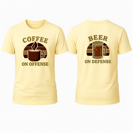 Coffee on Offense, Beer on Defense T-Shirt