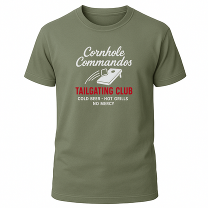Cornhole Commandos Tailgating Club T-Shirt