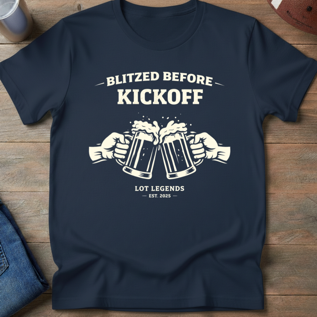 Blitzed Before Kickoff T-Shirt