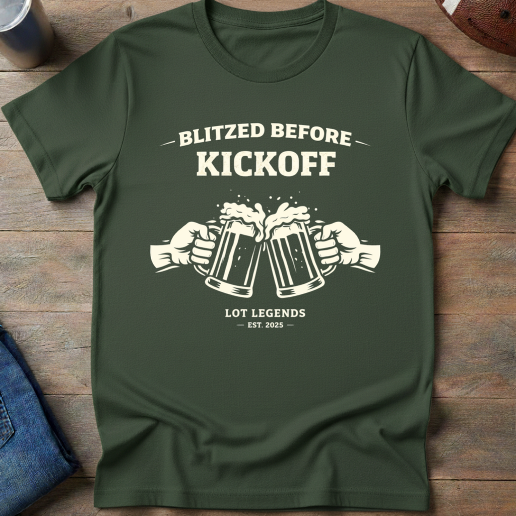 Blitzed Before Kickoff T-Shirt