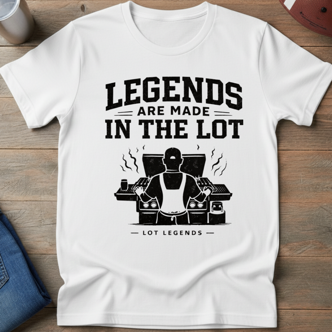 Legends Are Made In The Lot - Griddle Master T-Shirt