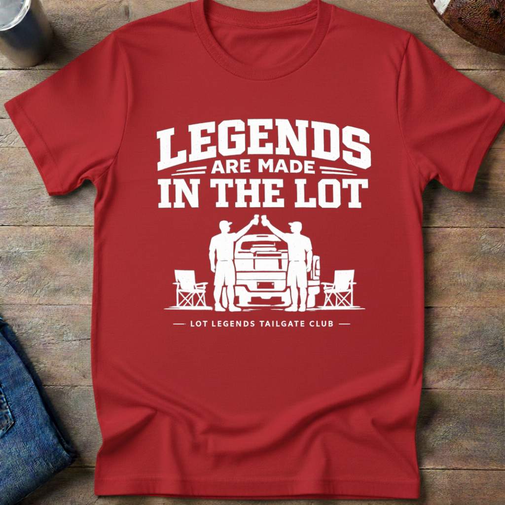 Legends Are Made In The Lot - Tailgate Toast T-Shirt
