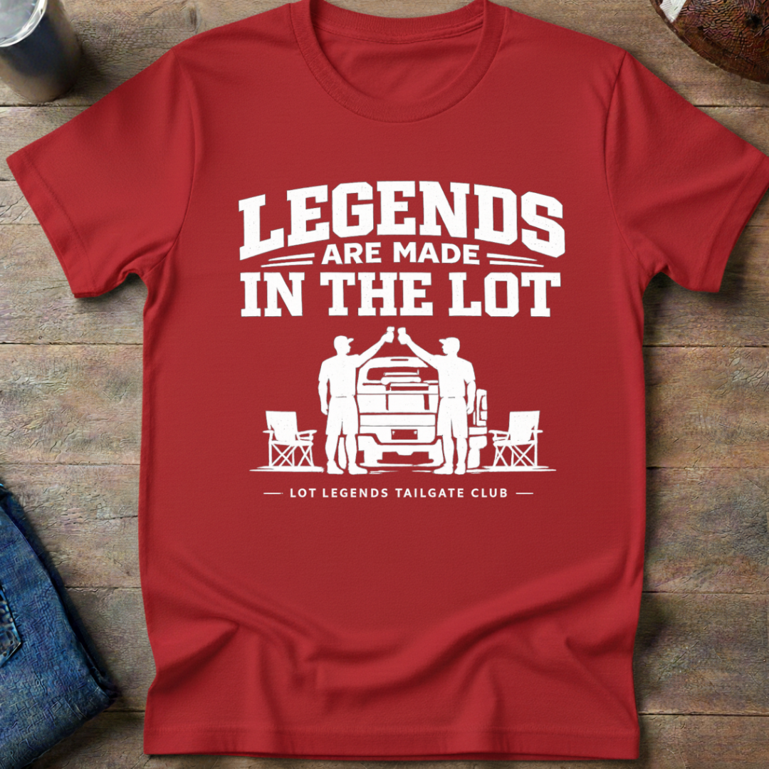 Legends Are Made In The Lot - Tailgate Toast T-Shirt