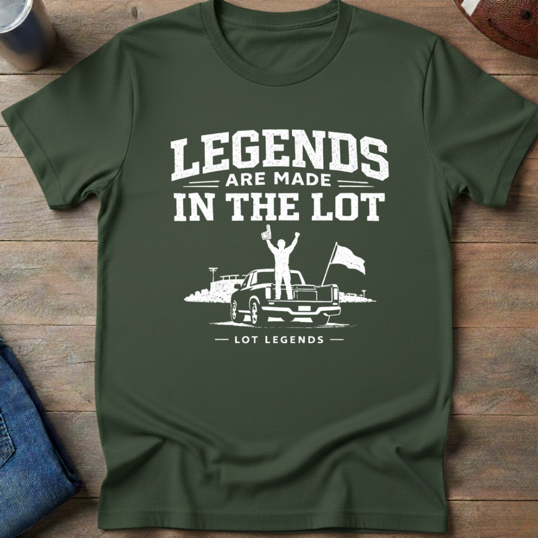 Legends Are Made In The Lot - Truckbed Hype Fan T-Shirt