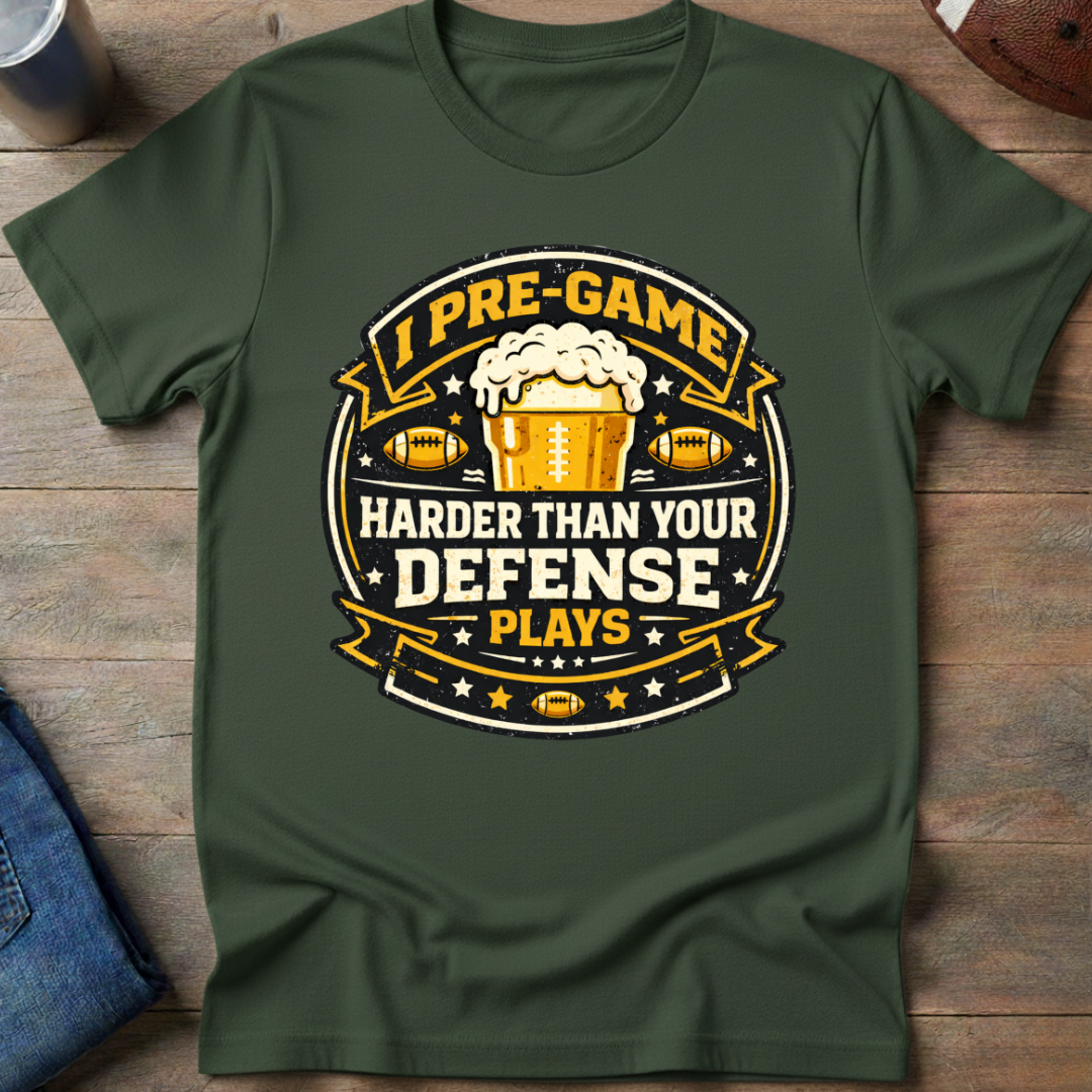 I Pre-Game Harder Badge T-Shirt