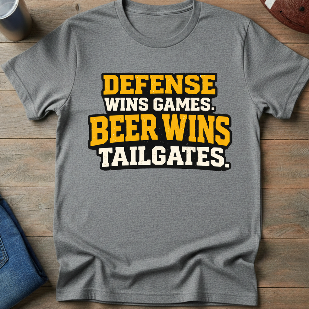 Beer Wins Tailgates T-Shirt