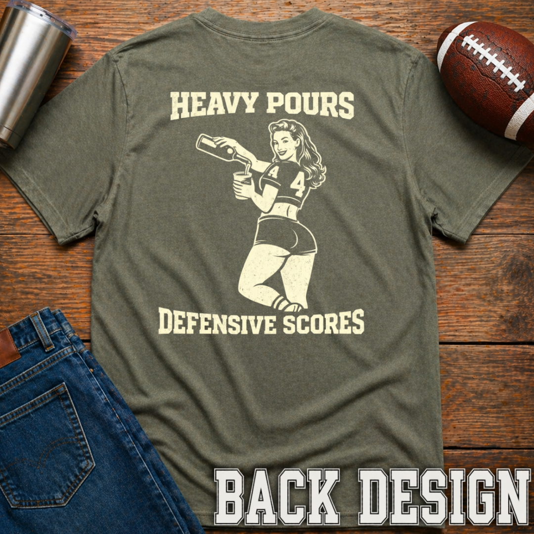 Heavy Pours 4 Defensive Scores T-Shirt