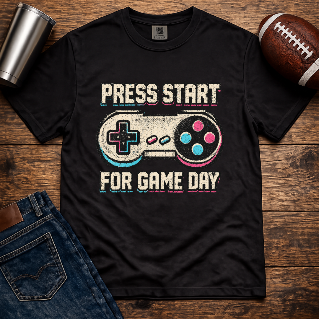 Press Start For Game Day T-Shirt