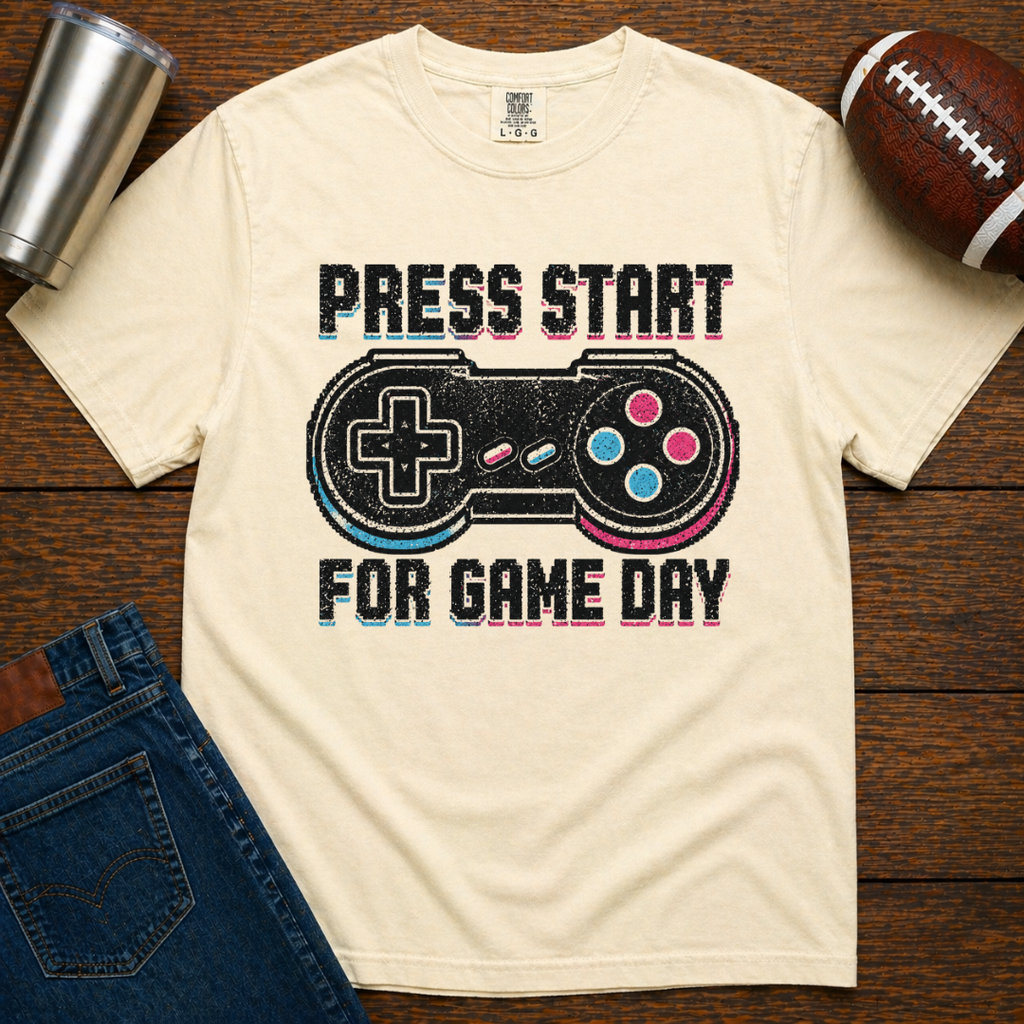 Press Start For Game Day T-Shirt