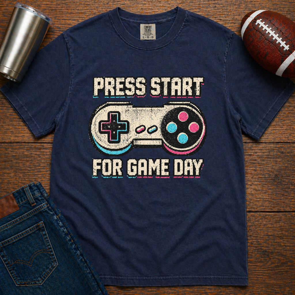 Press Start For Game Day T-Shirt