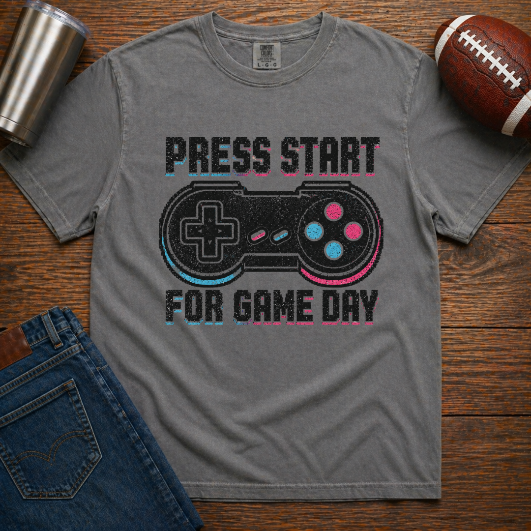 Press Start For Game Day T-Shirt