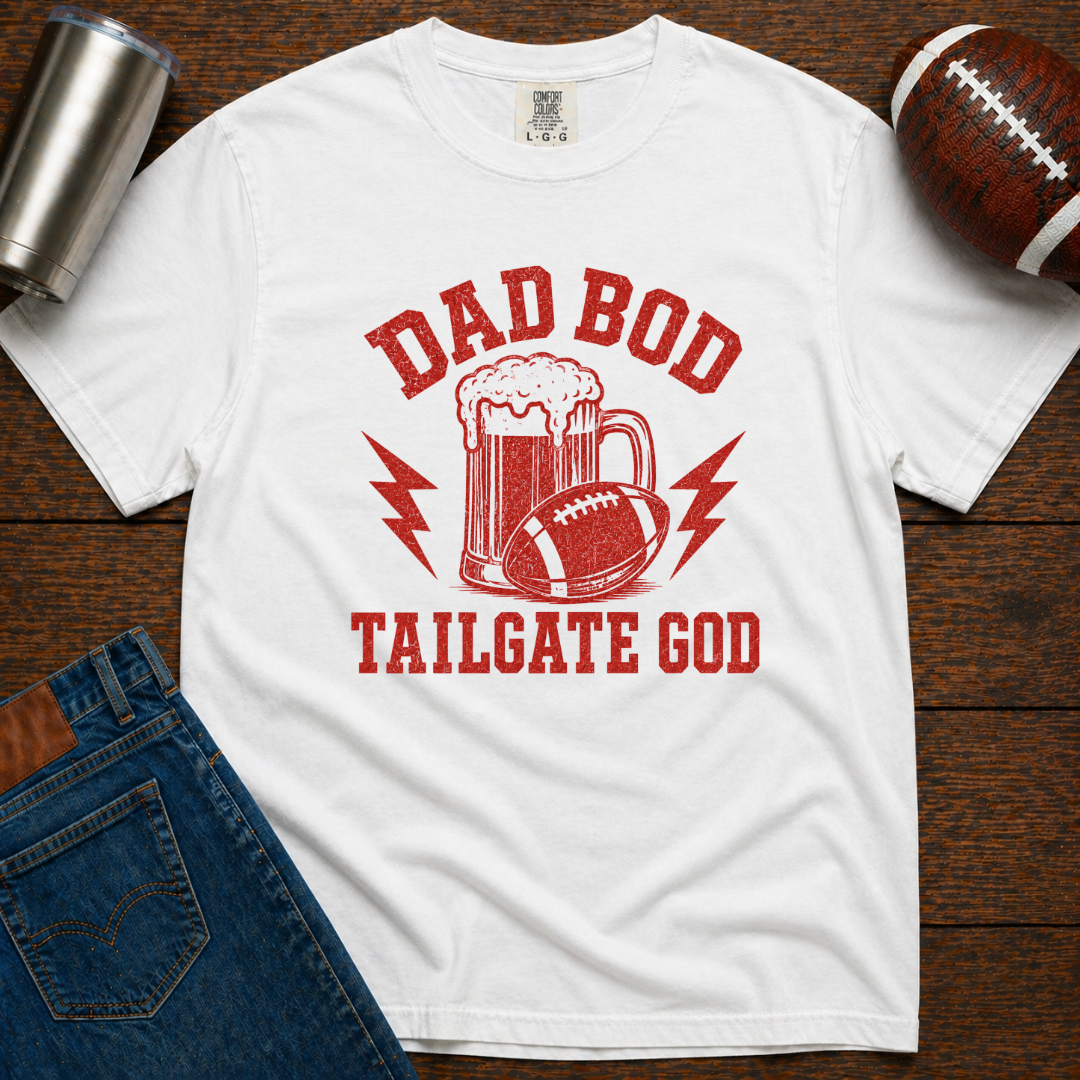 Dad Bod Tailgate God T-Shirt