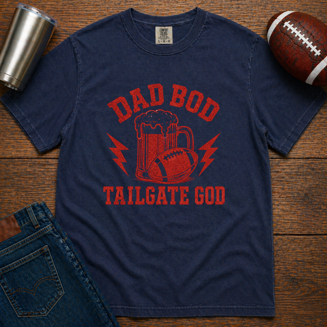 Dad Bod Tailgate God T-Shirt