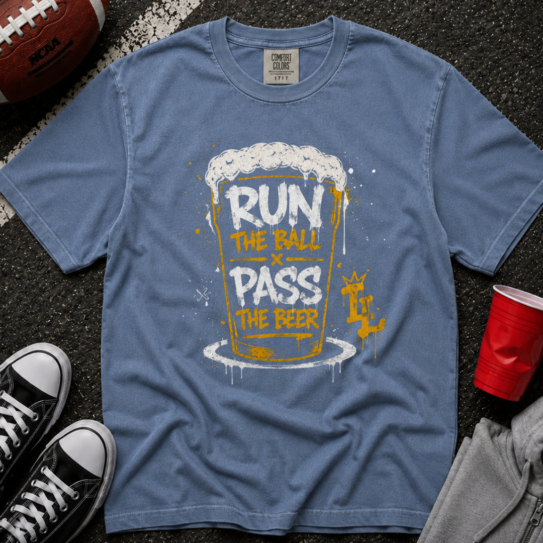 Run The Ball Pass The Beer T-Shirt