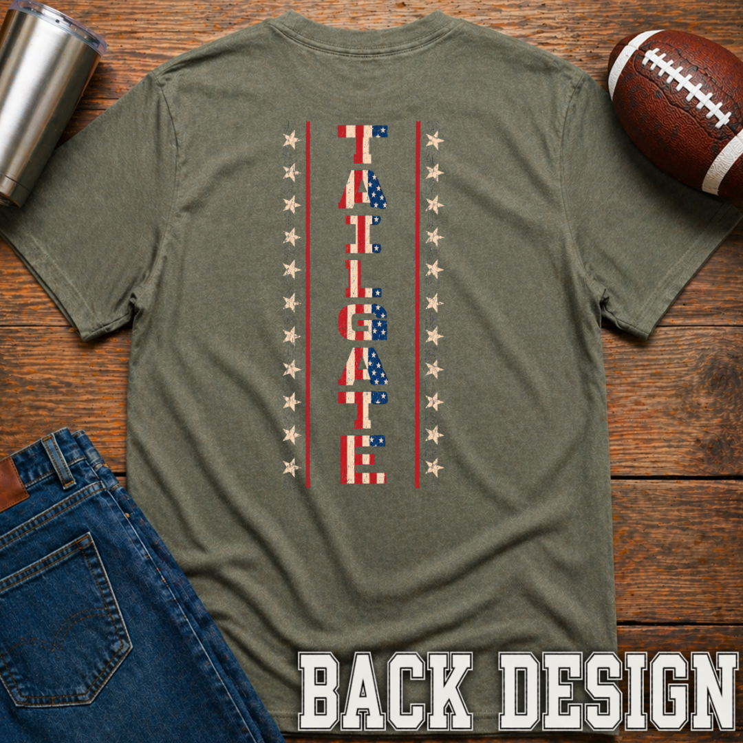 Tailgate Flag Vertical T-Shirt