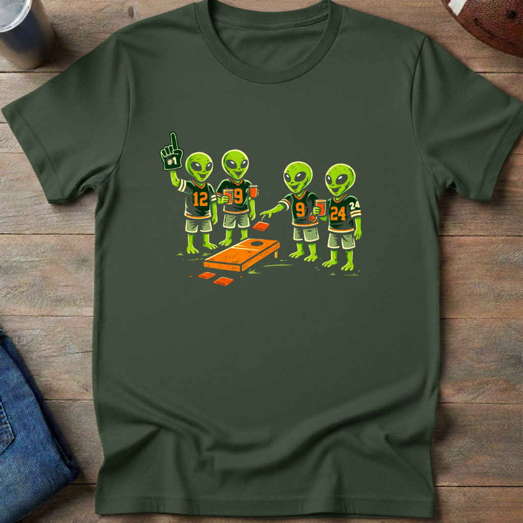 Aliens Cornhole T-Shirt