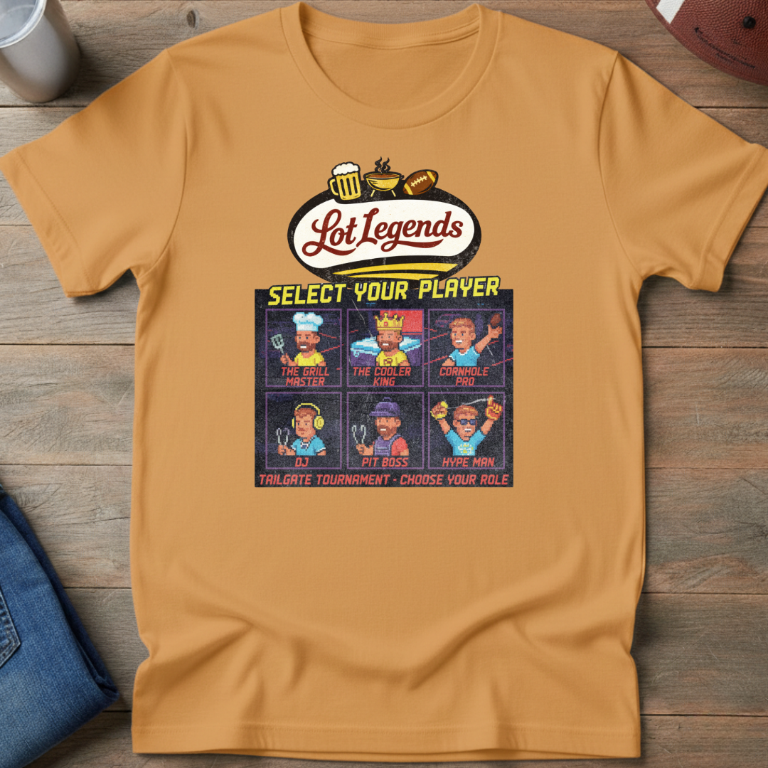 Tailgate Tournament Select Your Player T-Shirt